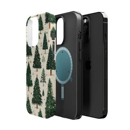 Festive Christmas Tree Forest Pattern – MagSafe iPhone Series Case