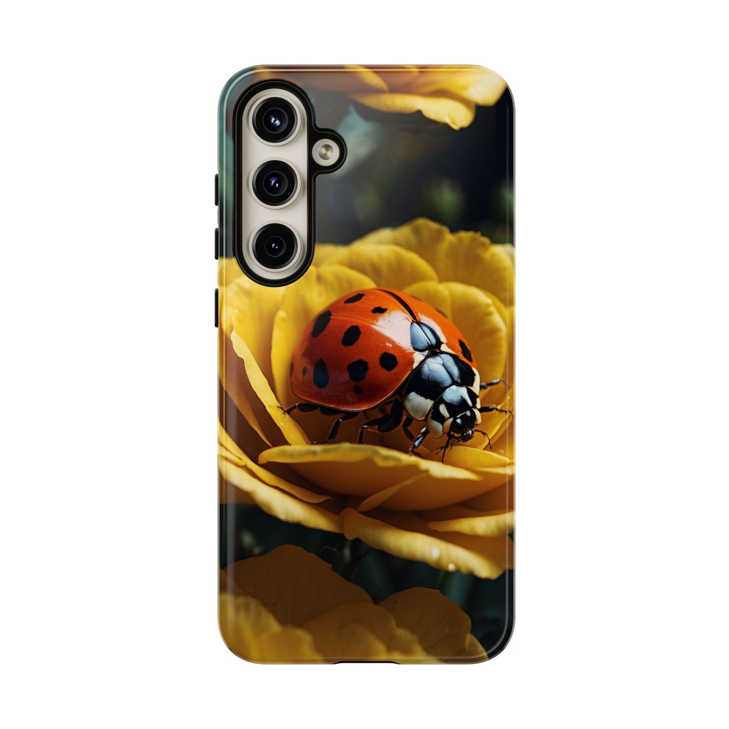 Samsung Galaxy Case: Ladybug on Yellow Petals