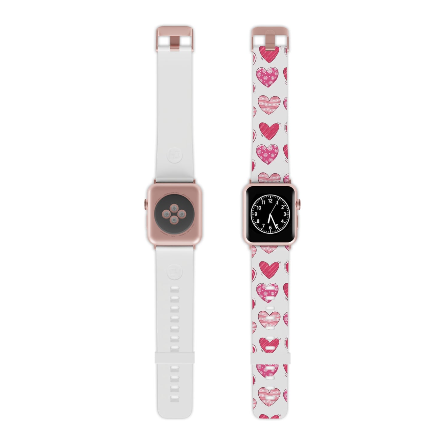  Playful Pink Hearts Apple Watch Band