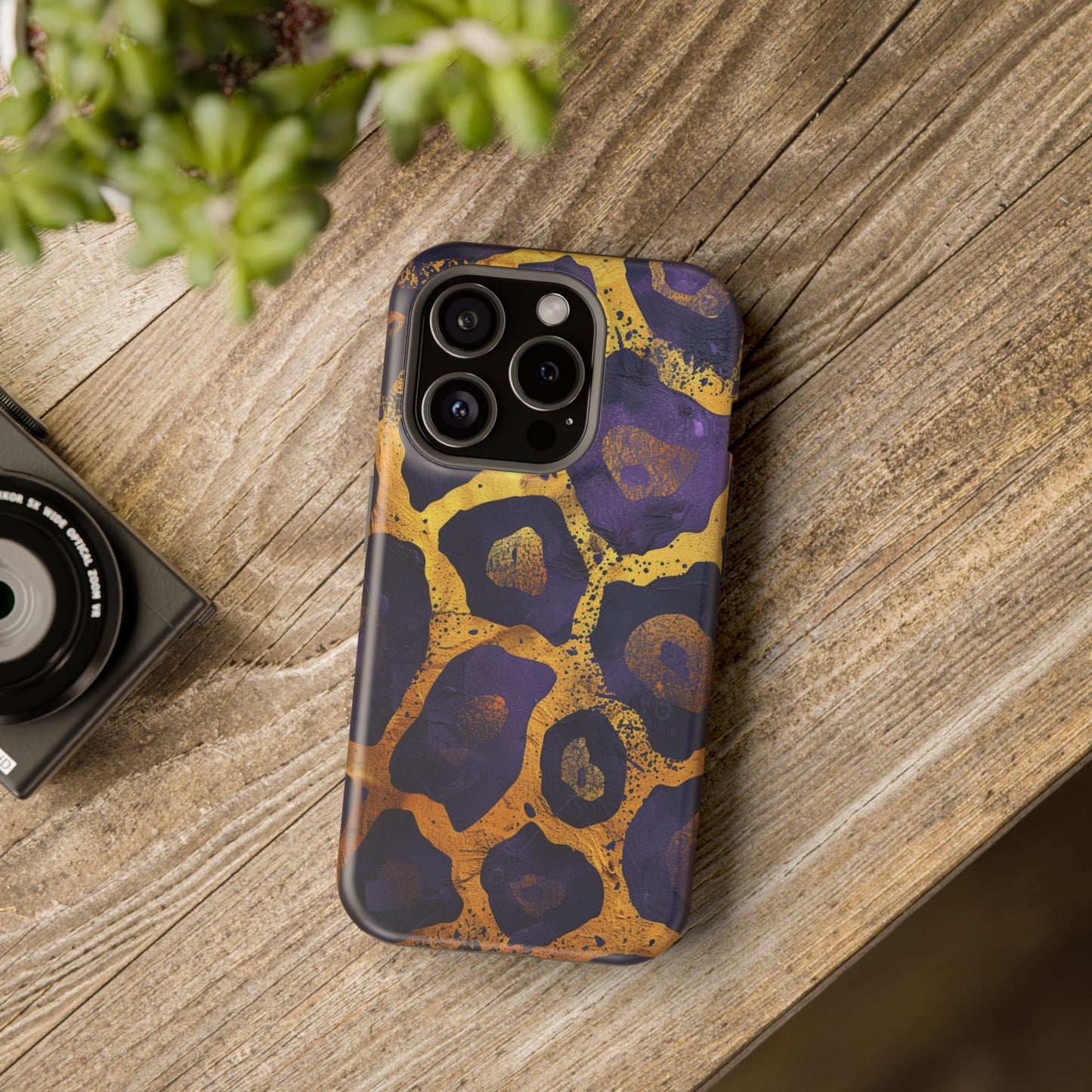 Regal Amethyst Leopard iPhone Case