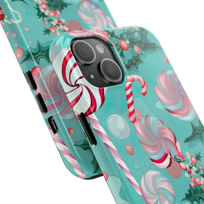 Candy Cane & Peppermint Holiday Delight – iPhone Series Case