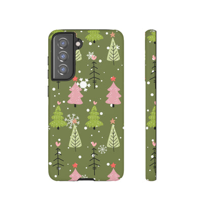 Whimsical Christmas Tree Pattern – Samsung Galaxy Series Case