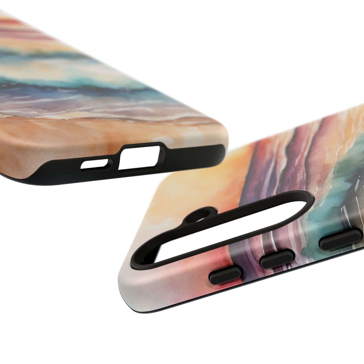 Sunset Waves Samsung Galaxy Case – Vibrant Watercolor Design