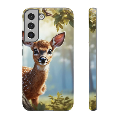 Whimsical Fawn in a Sunlit Forest Samsung Galaxy Case