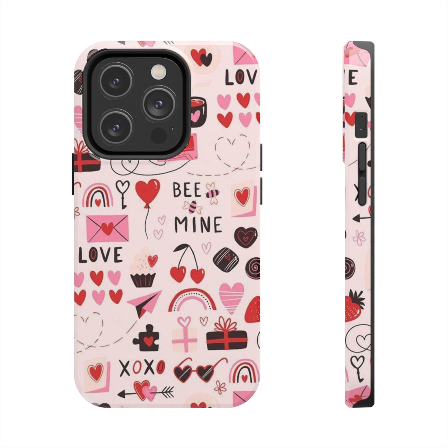 iPhone Case: Bee Mine Love Doodles