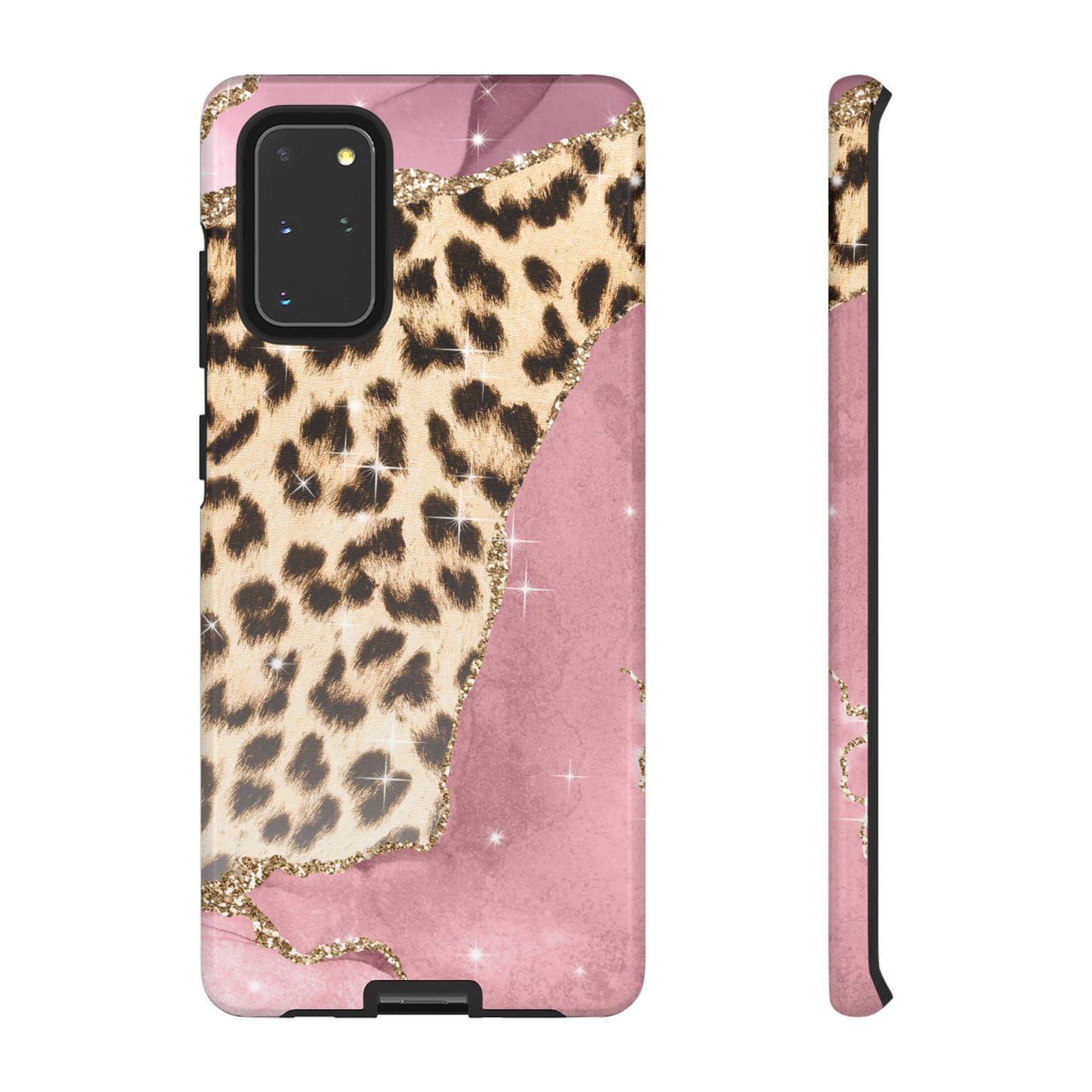 Pink Glam Leopard - Samsung Galaxy Series Case with Glitter Accents