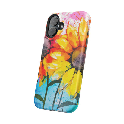 Bold Watercolor Sunflowers - MagSafe iPhone Series Case