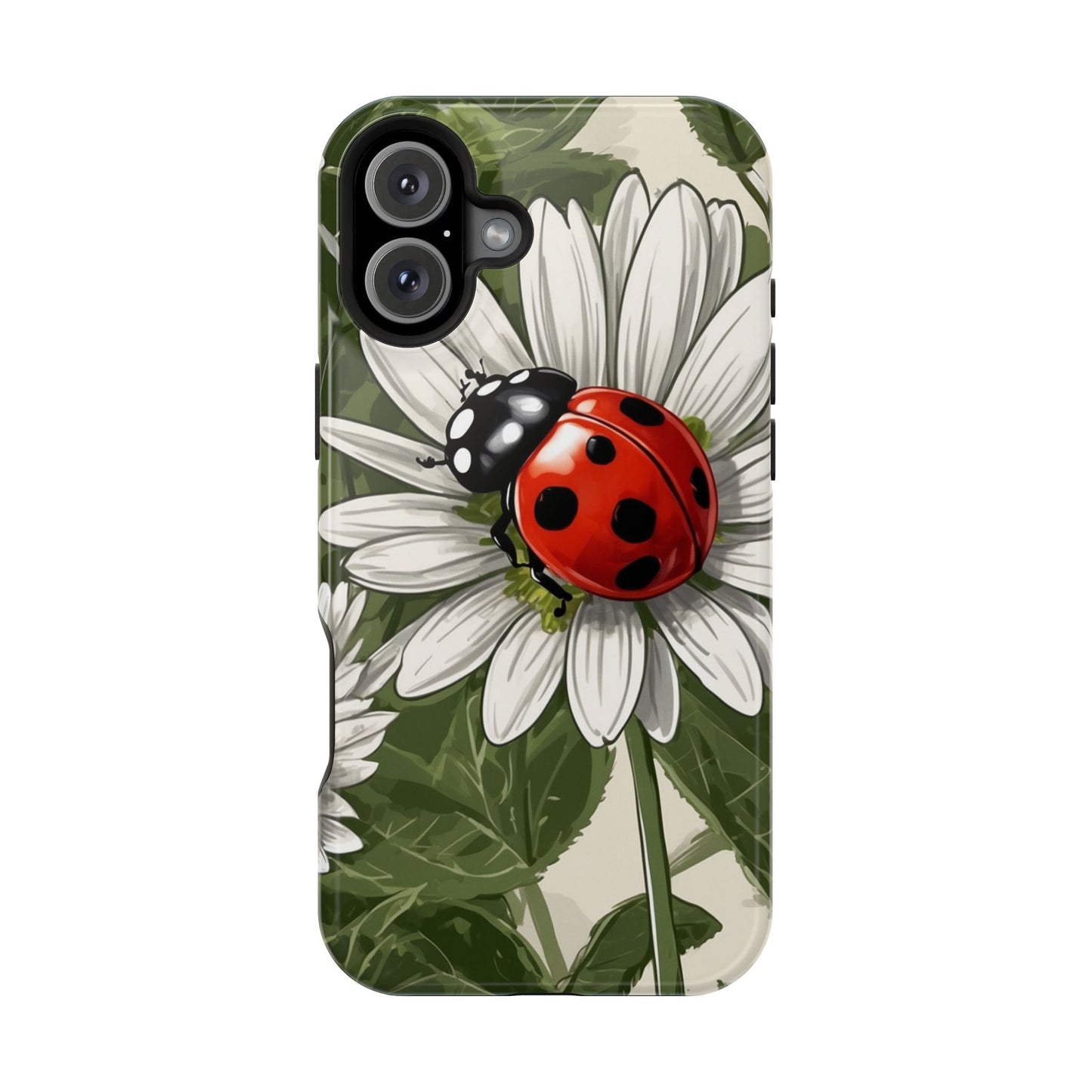 Ladybug & Daisy Garden Charm - MagSafe iPhone Case