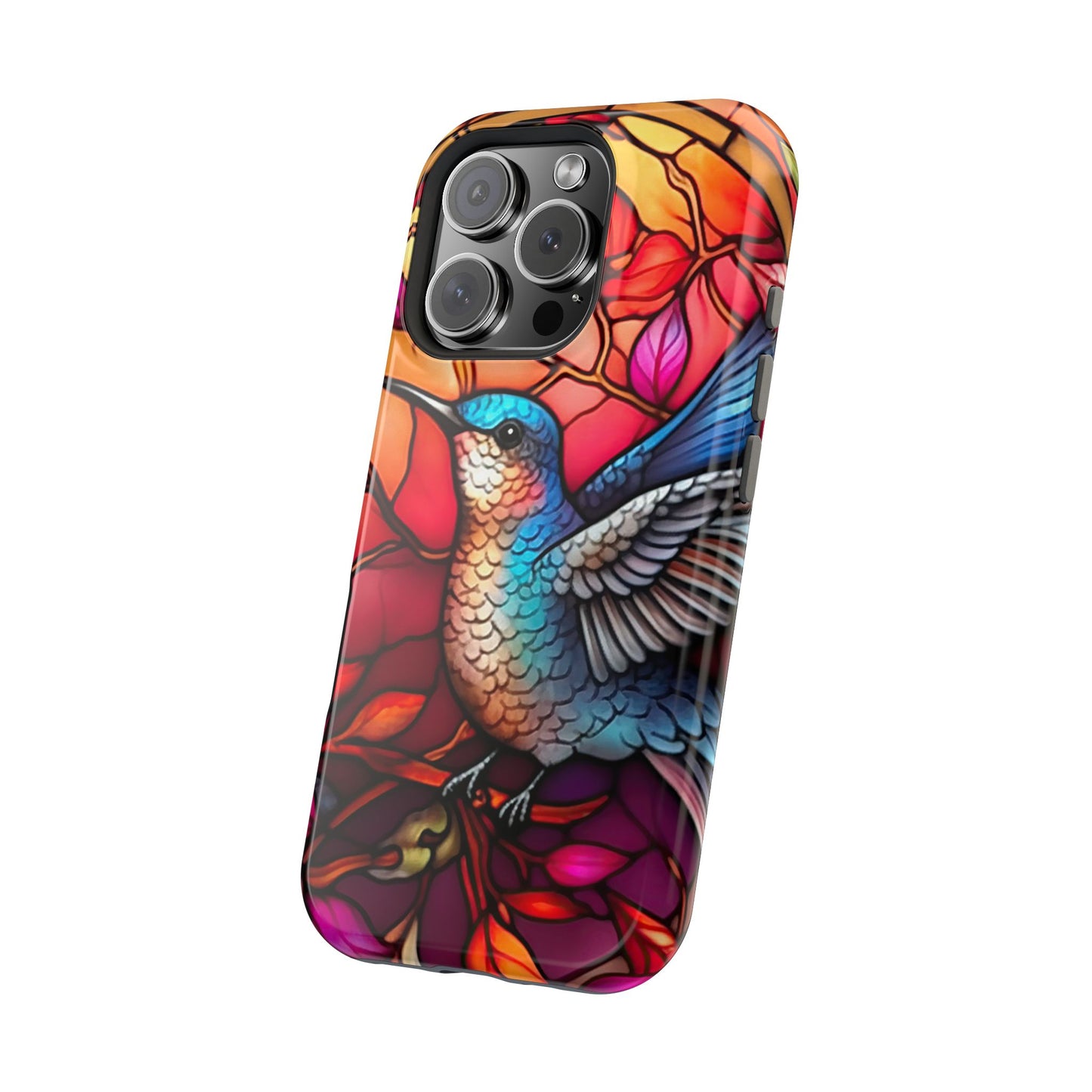 Radiant Multicolor Bird Artwork - MagSafe iPhone Case