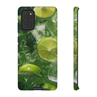 Refreshing Lime Splash Samsung Galaxy Case – Tough Protection, Vivid Dual-Layer Design