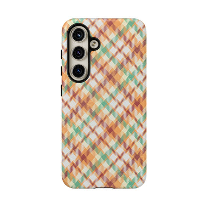 Samsung Galaxy Case - Autumn Harvest Plaid Design