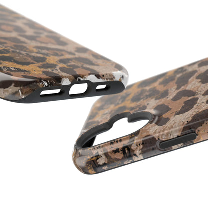 Vintage Distressed Leopard Print - MagSafe iPhone Series Case