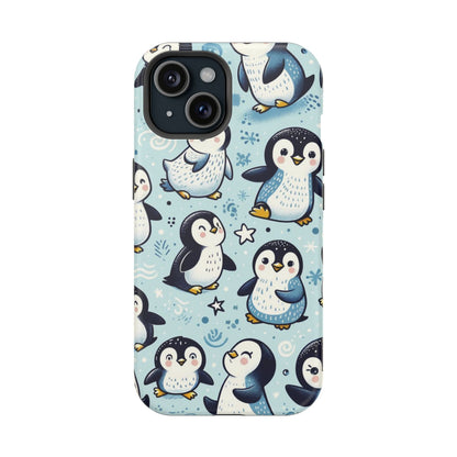 Cute Penguin Parade iPhone Case