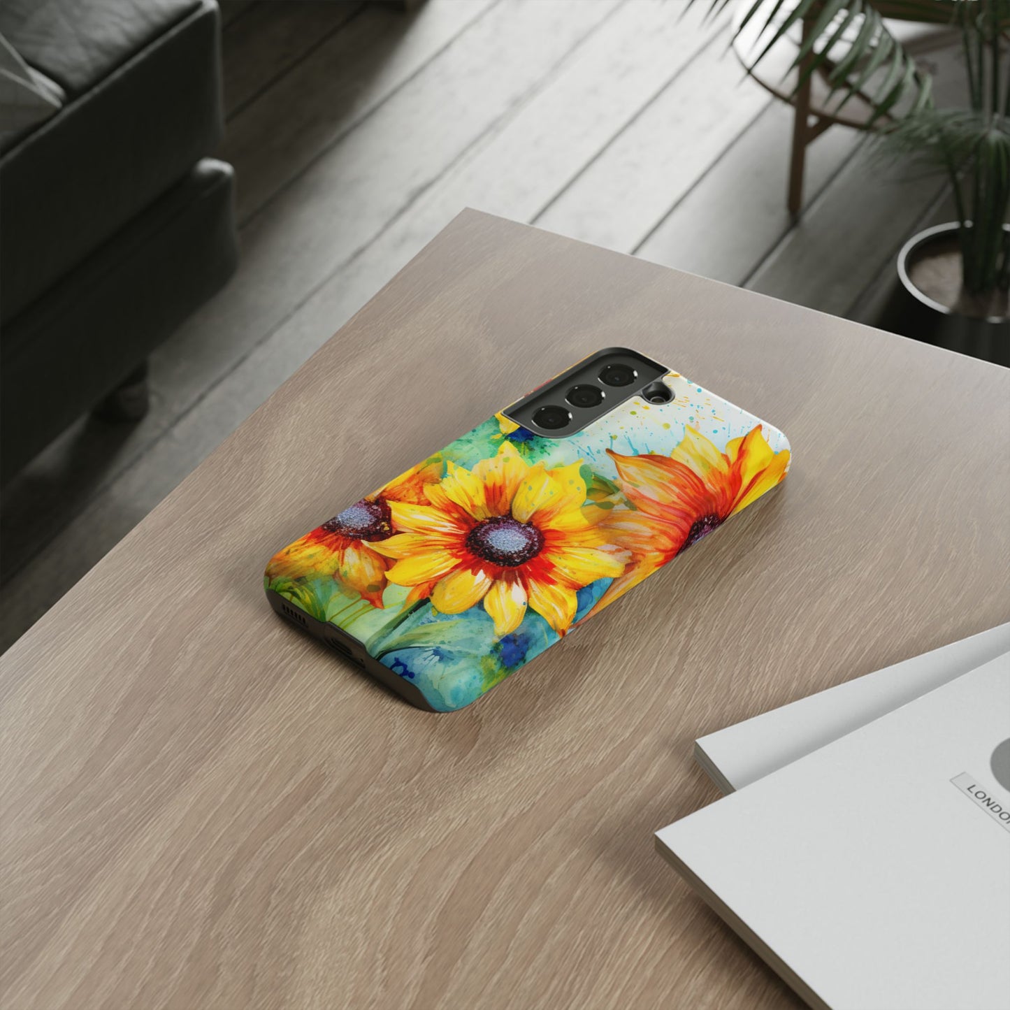 Watercolor Sunflower Splash - Samsung Galaxy Series Case