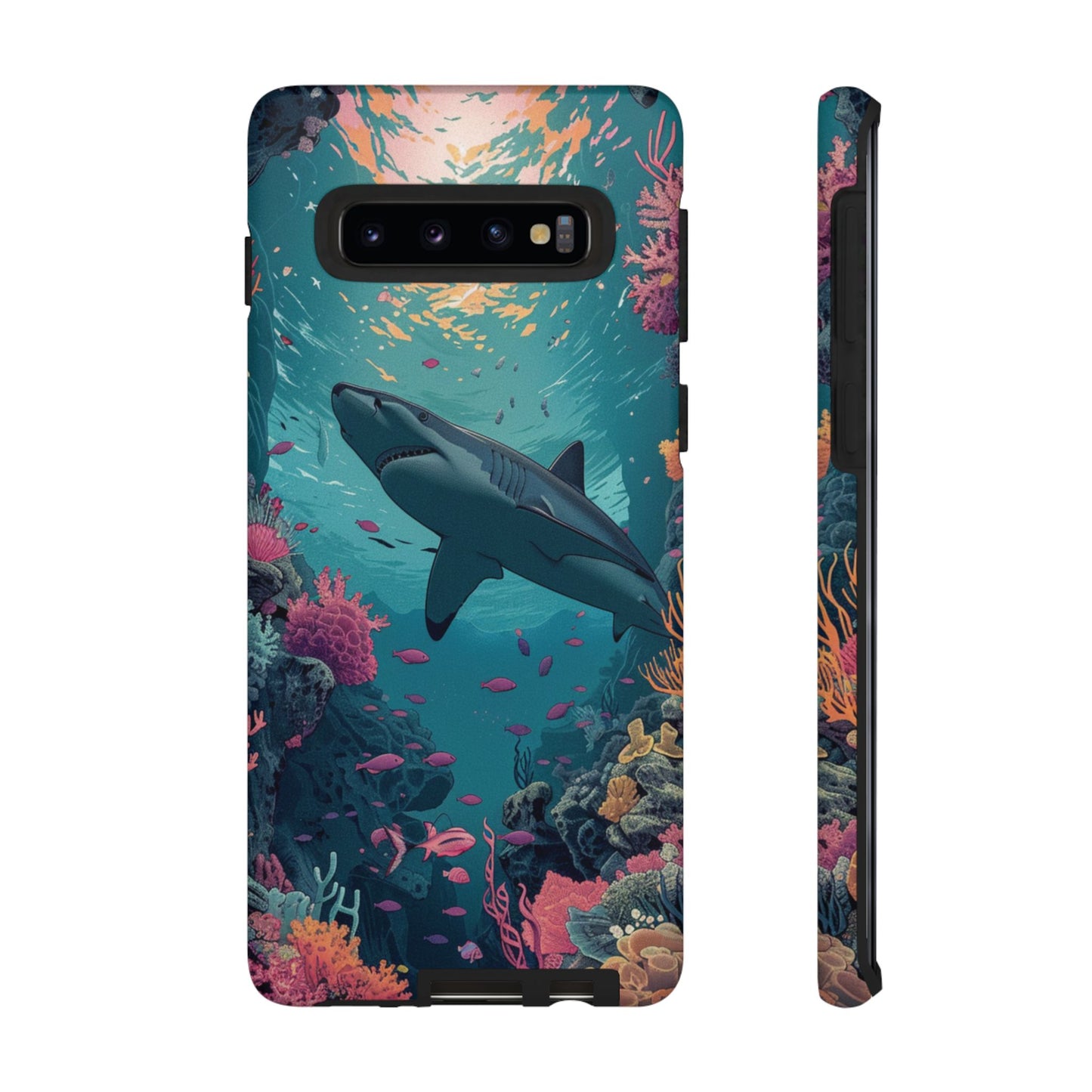 Ocean Shark Coral Reef iPhone Case