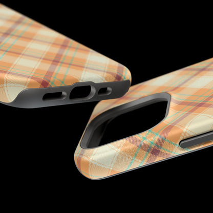 MagSafe Case - Warm Autumn Plaid Design