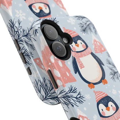 Penguin in Winter Wonderland MagSafe iPhone Case