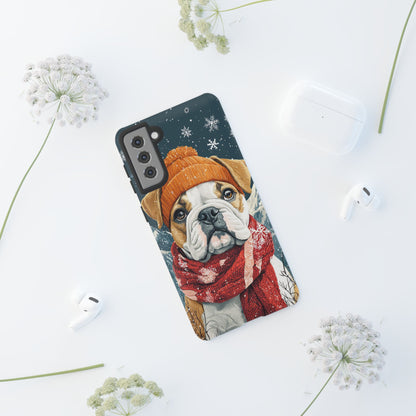 Cozy French Bulldog Samsung Galaxy Case – Rustic Fireplace Protective Cover