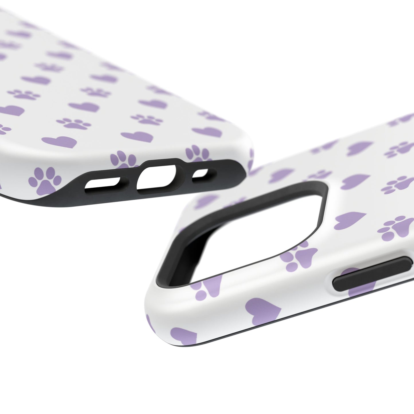 Paw Prints & Hearts – MagSafe iPhone Case with Adorable Pet-Lover Design