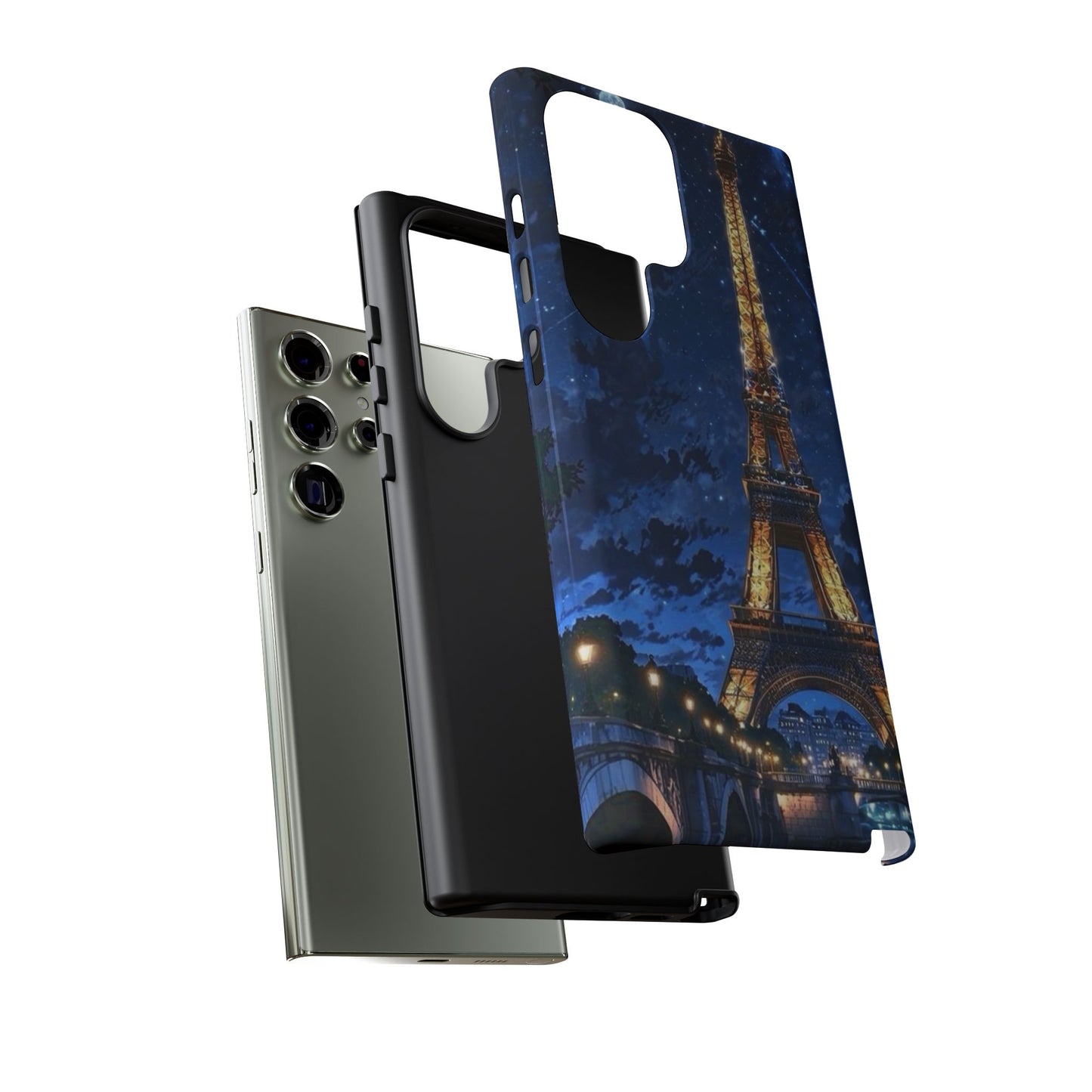 Samsung Galaxy Case - Eiffel Tower Under Starlit Sky Design