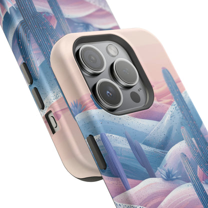 Desert Oasis MagSafe Case for iPhone – Cactus & Western Landscape Design for iPhone 15, 14 Pro Max, 13, and More!