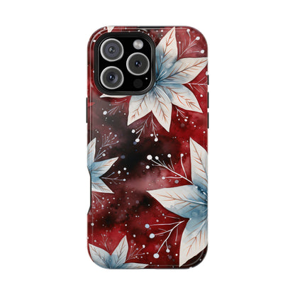 Winter Bloom Poinsettia – MagSafe iPhone Case