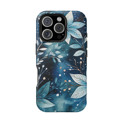 Midnight Frost Botanical – MagSafe iPhone Case