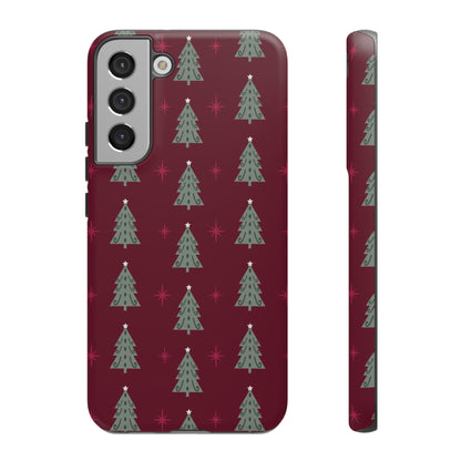 Retro Christmas Tree Pattern – Samsung Galaxy Series Case