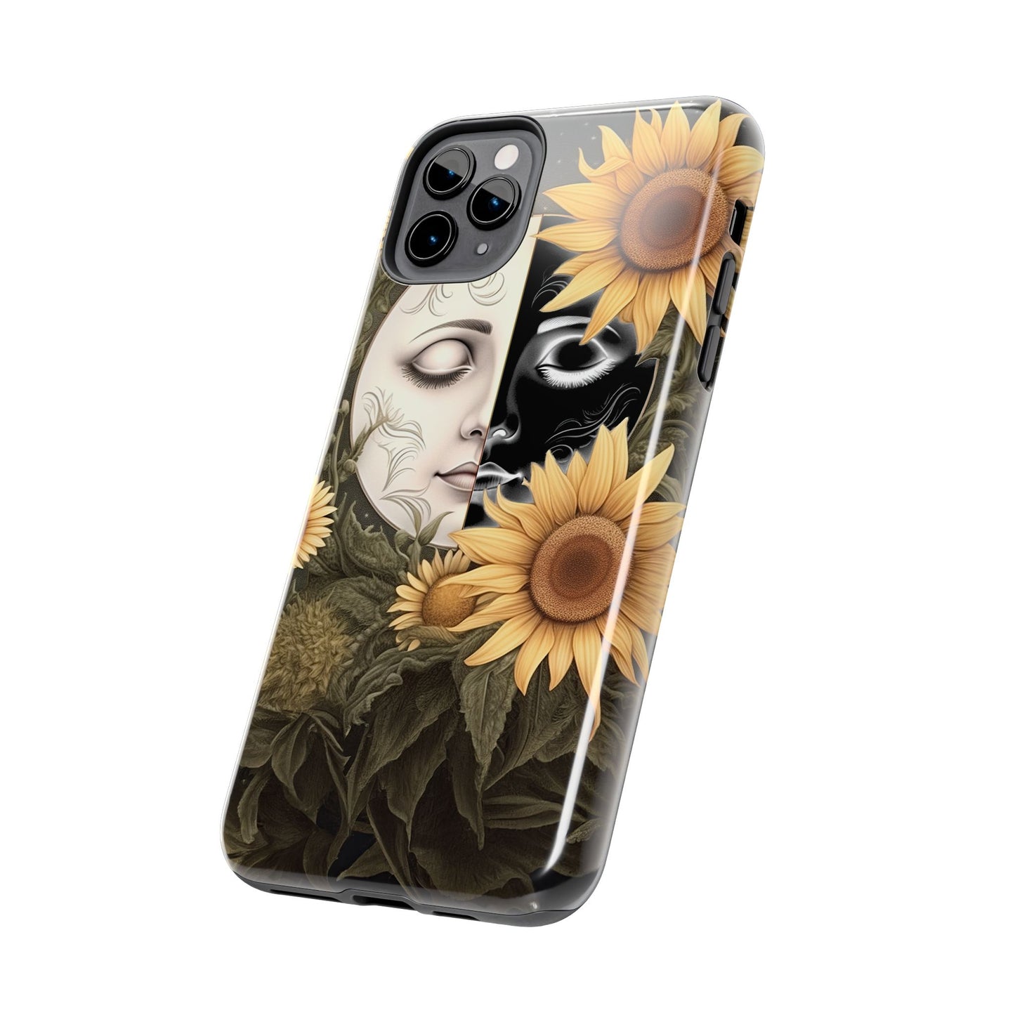 Sunflower Moon and Stars iPhone Case – Ethereal Art