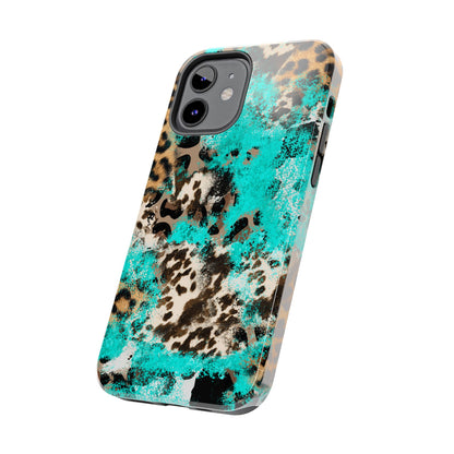 Aqua Splash Leopard - iPhone Series Case