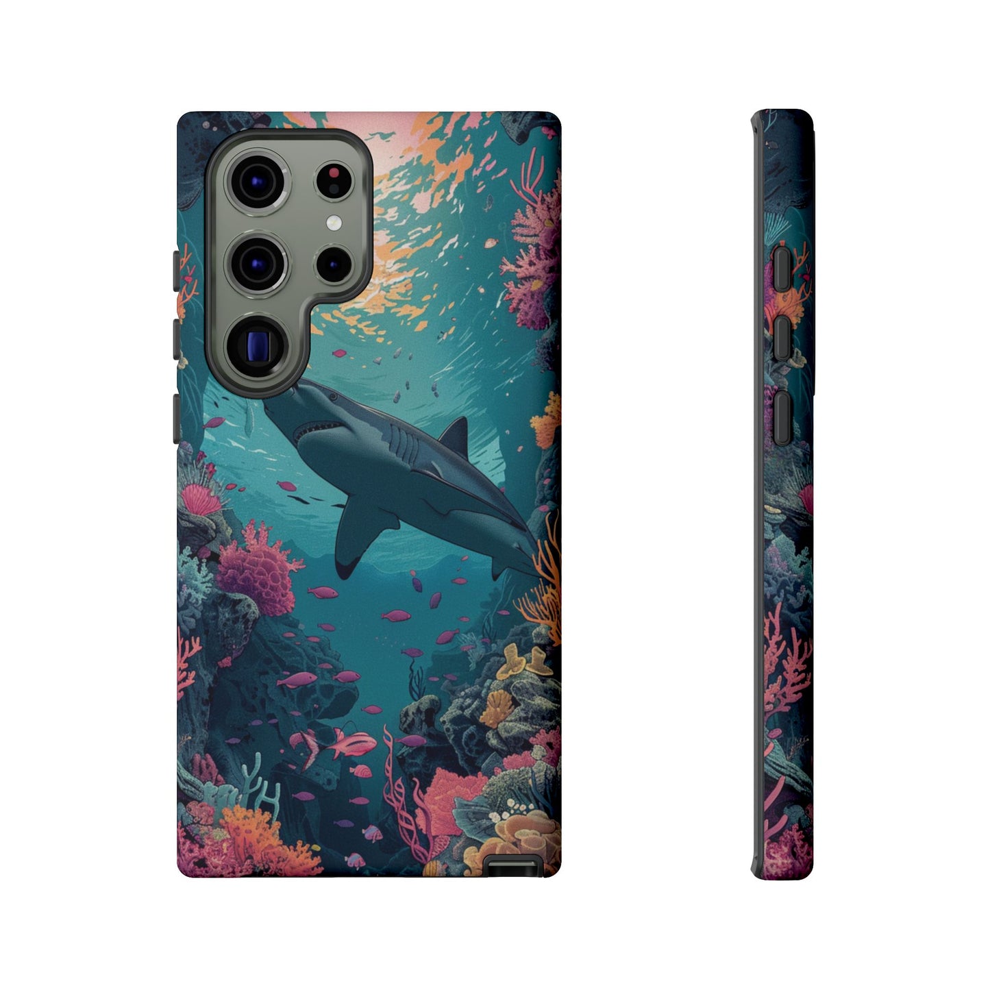 Ocean Shark Coral Reef iPhone Case