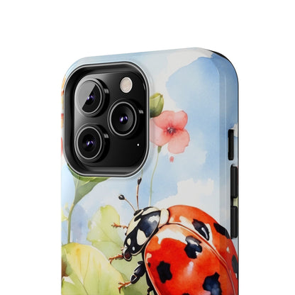 Watercolor Ladybug & Poppy Fields - iPhone Series Case