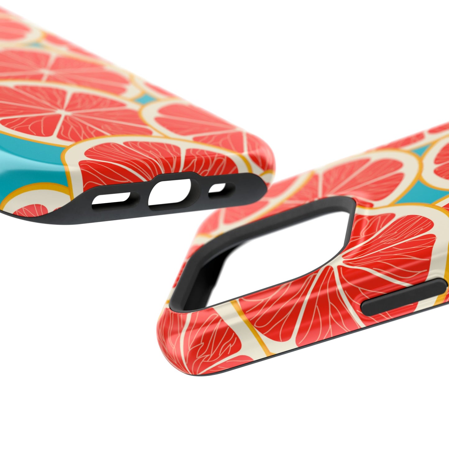 Ruby Grapefruit Pop Tough MagSafe iPhone Case – Vibrant Citrus Design, Shock-Resistant Protection