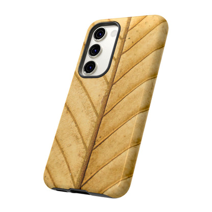 Golden Leaf Texture Samsung Galaxy Case – Minimal Nature