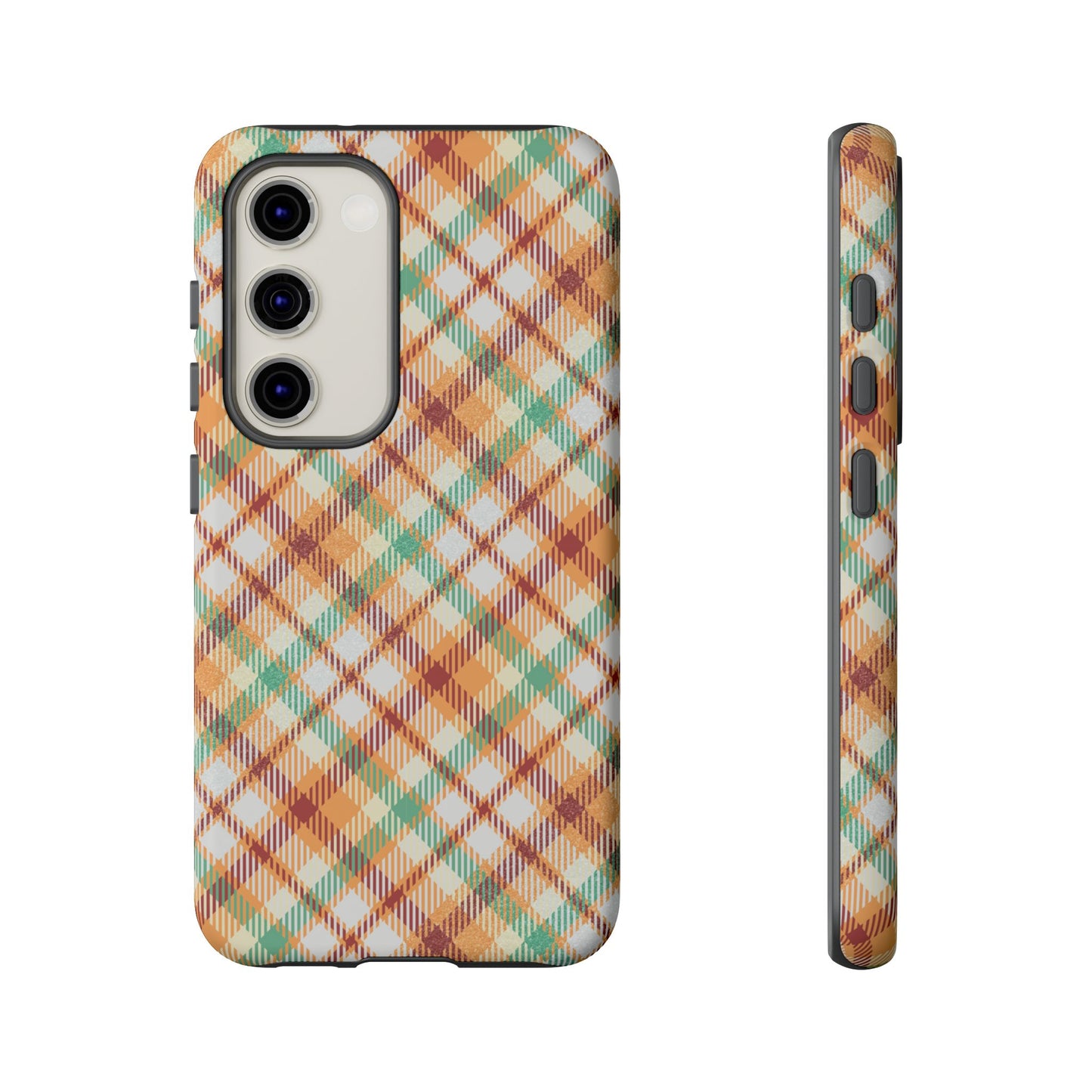 Samsung Galaxy Case - Autumn Harvest Plaid Design