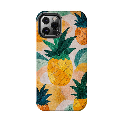 Tropical Pineapple iPhone Case – Vibrant Fruit Design, Tough Dual - Layer Protection - BOGO Cases