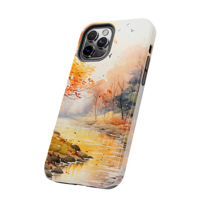 Autumn River Serenity – iPhone Case