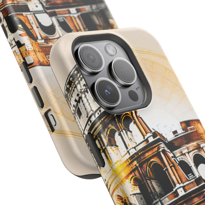 Rome Colosseum MagSafe iPhone Case - Italian Landmark with Wireless Charging Compatibility