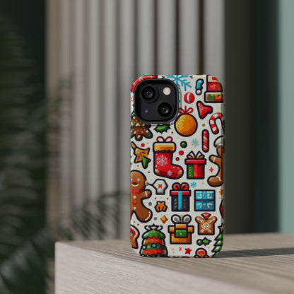 Festive Christmas Icons Pattern – MagSafe iPhone Series Case