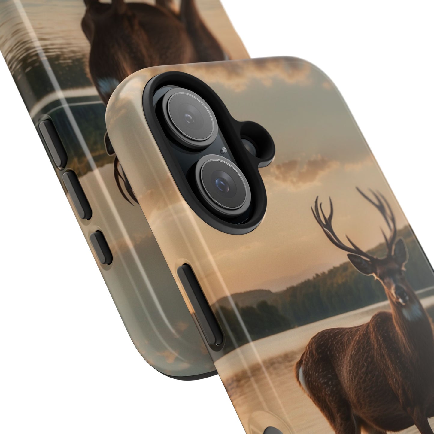 Majestic Stag at Sunset – iPhone Case