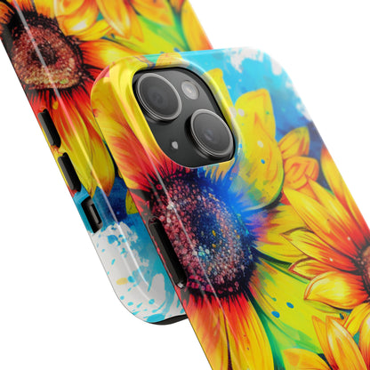 Vibrant Sunflower Splash - iPhone Series Case