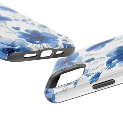 Ethereal Blue Blossoms iPhone Case