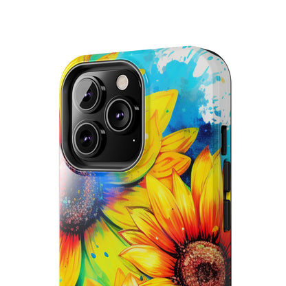 Vibrant Sunflower Splash - iPhone Series Case