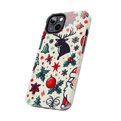 Cartoon Christmas Cheer – iPhone Case