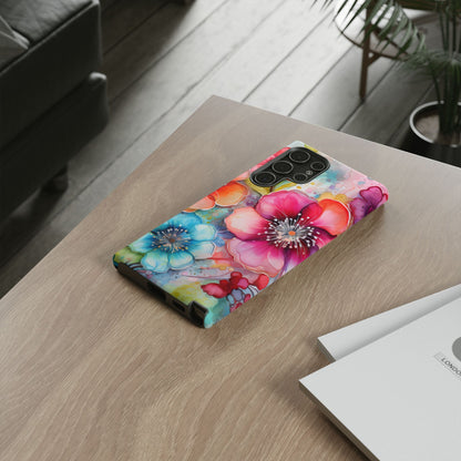 Vibrant Watercolor Floral Garden - Samsung Galaxy Series Case