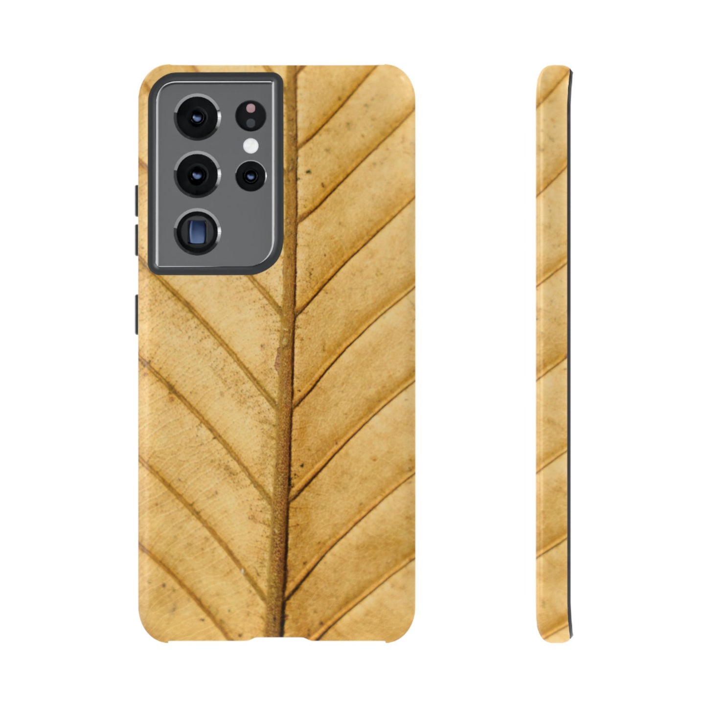 Golden Leaf Texture Samsung Galaxy Case – Minimal Nature