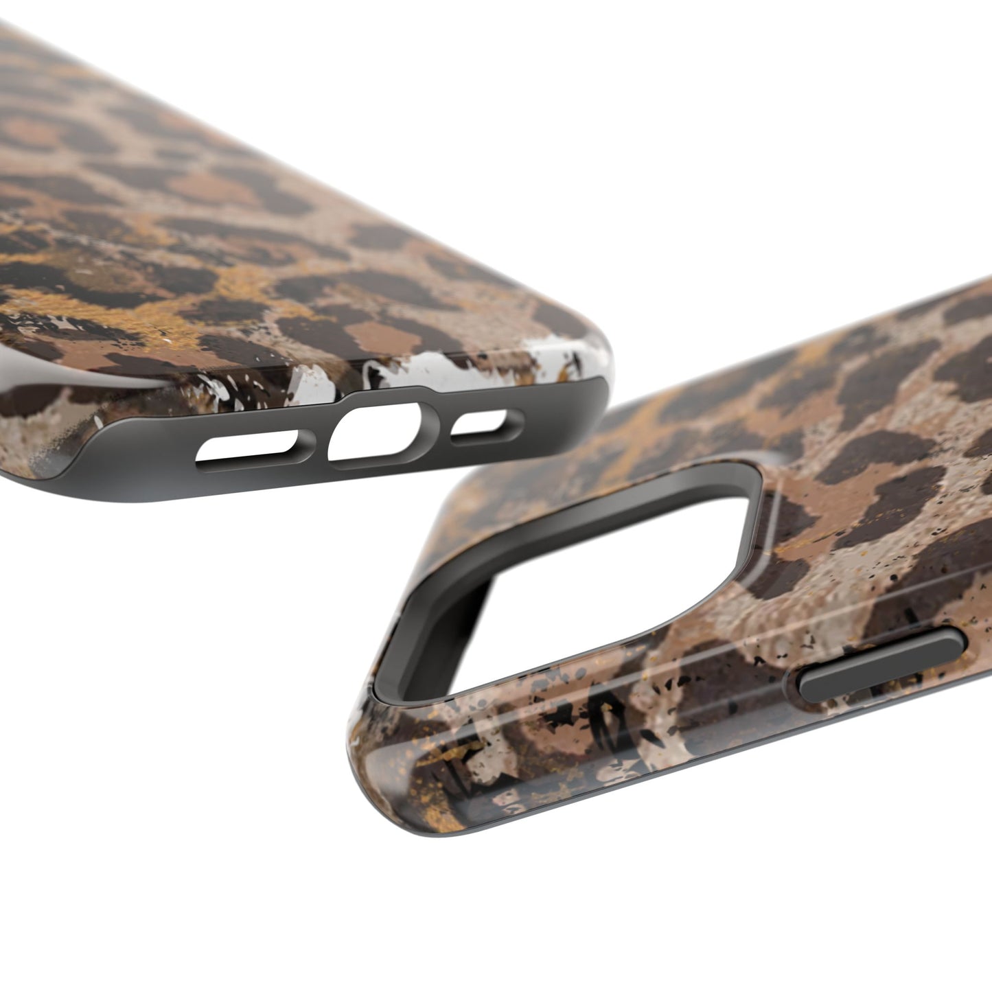 Vintage Distressed Leopard Print - MagSafe iPhone Series Case