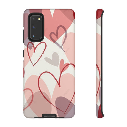 Romantic Red Hearts Samsung Galaxy Case