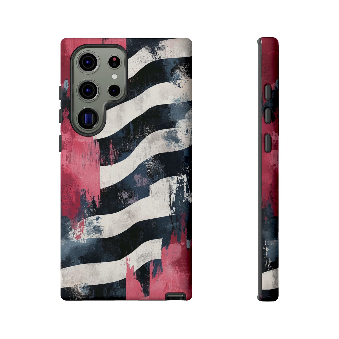 Blood Zebra Samsung Case – Bold Red & Black Pattern