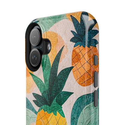 Tropical Pineapple MagSafe iPhone Case – Vibrant Fruit Design, Tough Dual-Layer Protection